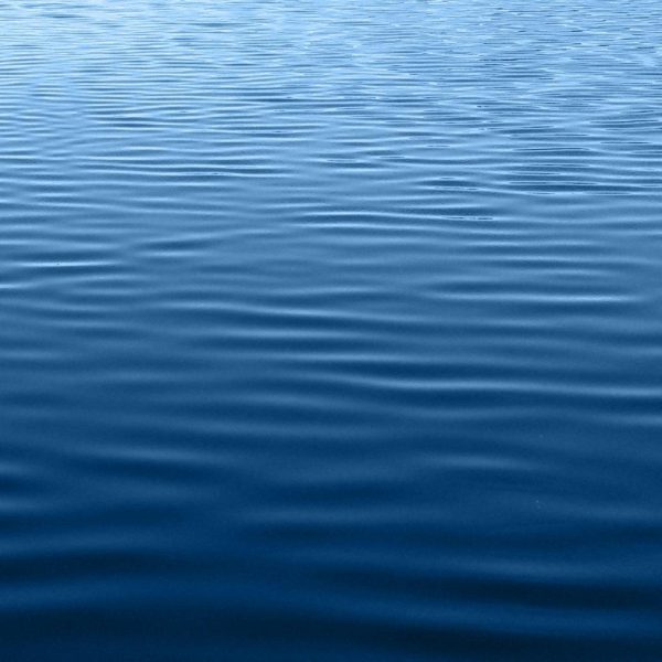 Dark blue lake water